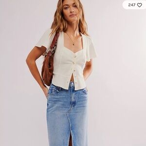 MOTHER The Ditcher Midi Skirt 🍂🥥